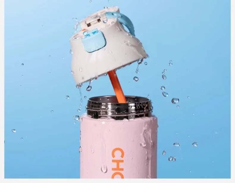 Chakolab 550/700ML Large Capacity Sports Water Cup Portable Insulated Straw Cup Stainless Steel Coffee Water Glass
