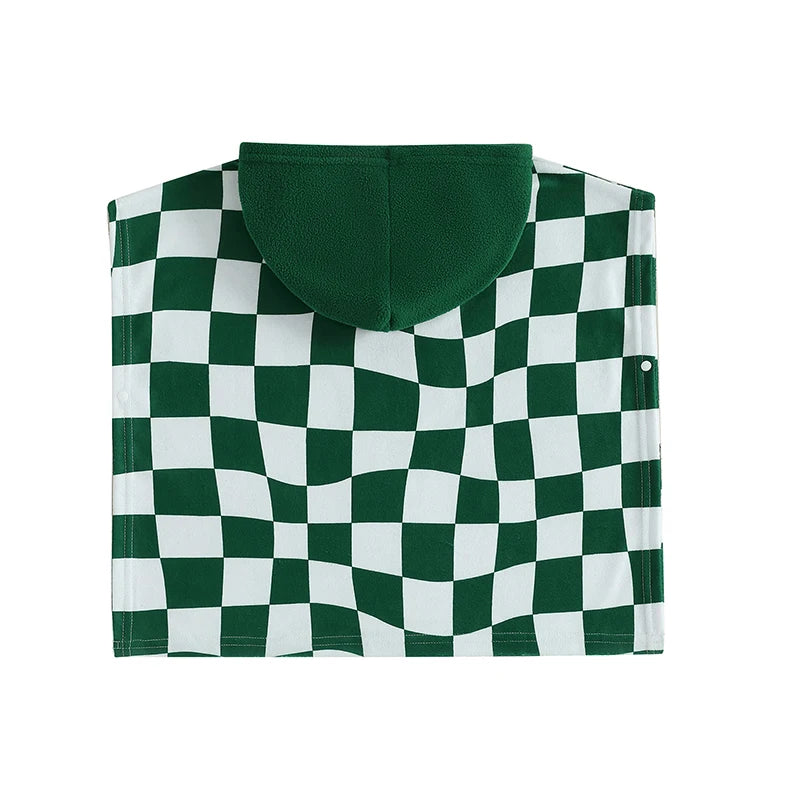 Kids Hooded Beach Poncho Towels Summer Swimwear