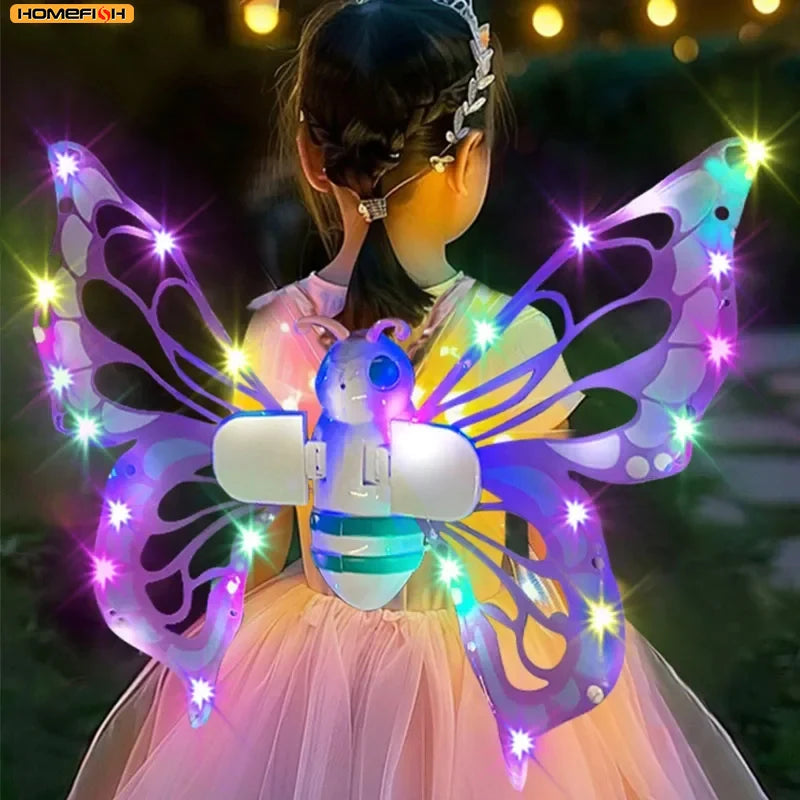 Electric Light-Up Butterfly Fairy Wings for Kids