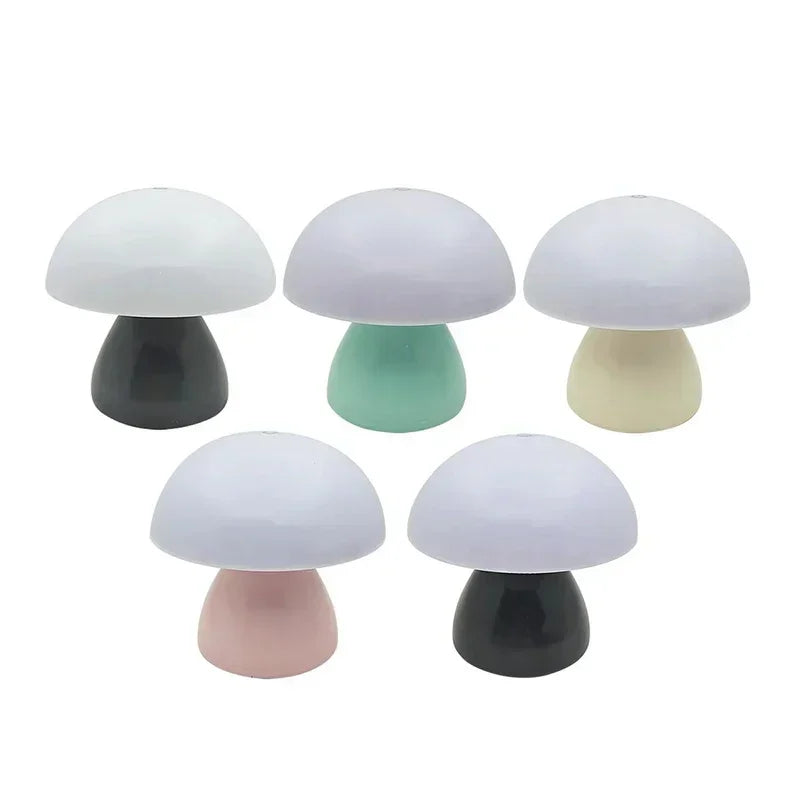 Mushroom LED Table Lamp Touch Dimming USB Charging