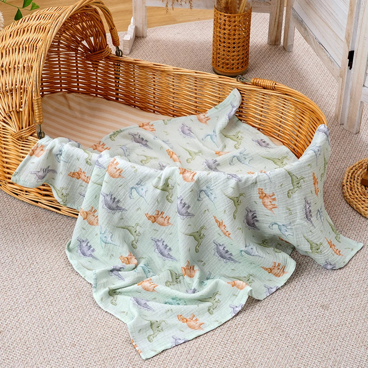 Soft Cotton Baby Swaddle Blanket Size 80x80cm