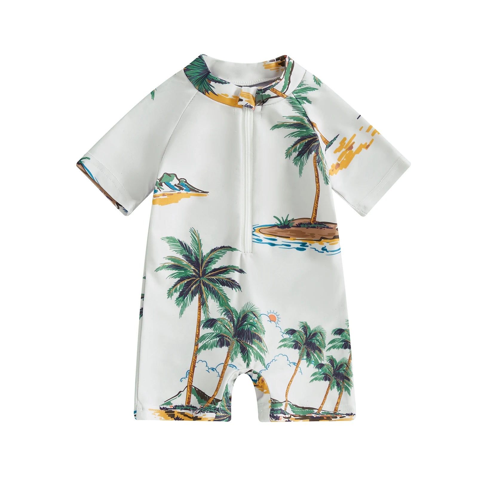 For Baby Boy & Girl Short Sleeve Swimsuit