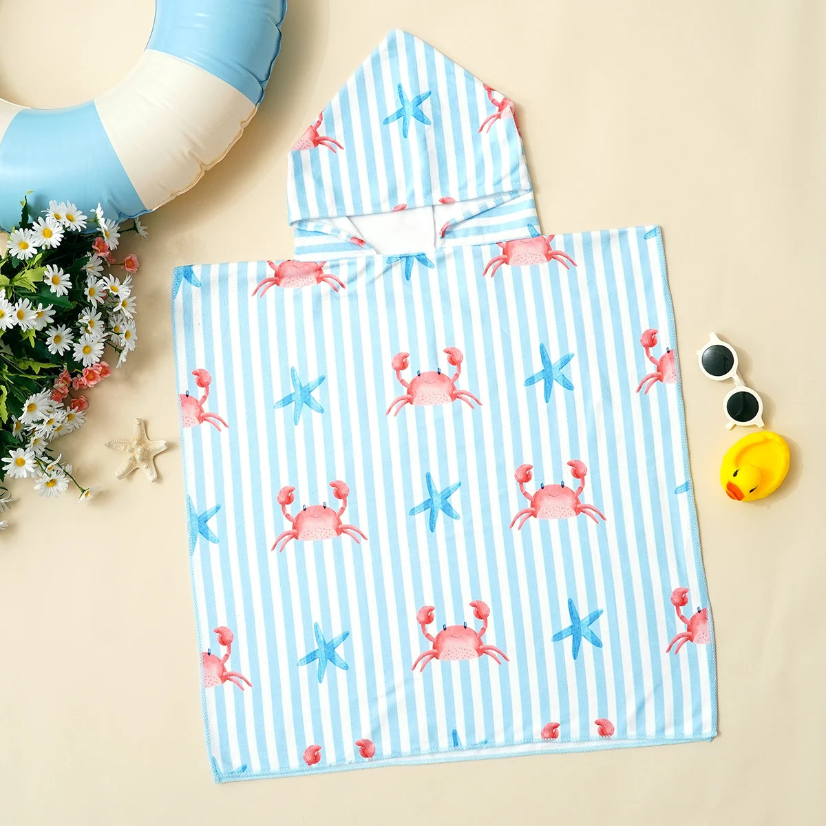 Kids Beach Towel Robe – Soft & Absorbent