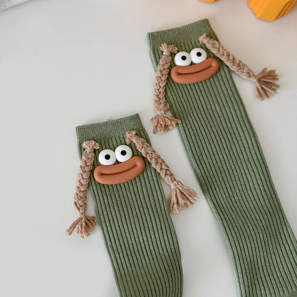 Funny Colorful Cartoon Knee-High Socks