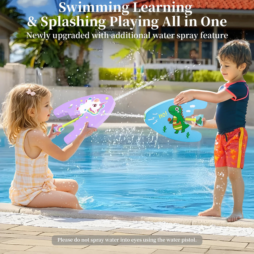 Cute Kids Swim Kickboard with Water Sprayer