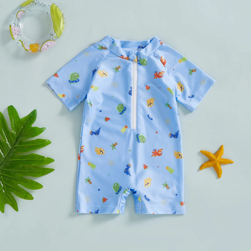 For Baby Boy & Girl Short Sleeve Swimsuit