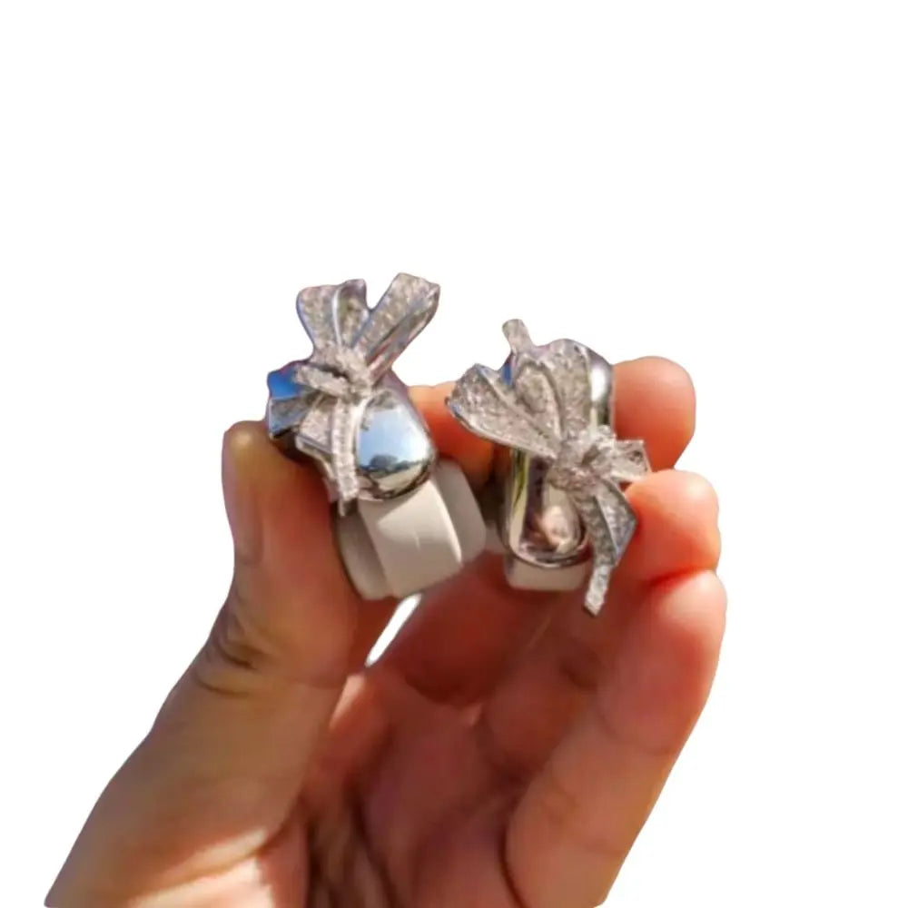 Headphone Diameter Buckle Zircon Rotatable Headphone Decoration Clip