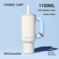 Chakolab 1050ML Large Capacity Straw Thermos Cup 316 Stainless Steel Camping Coffee Cups Portable Outdoor Water Glasses