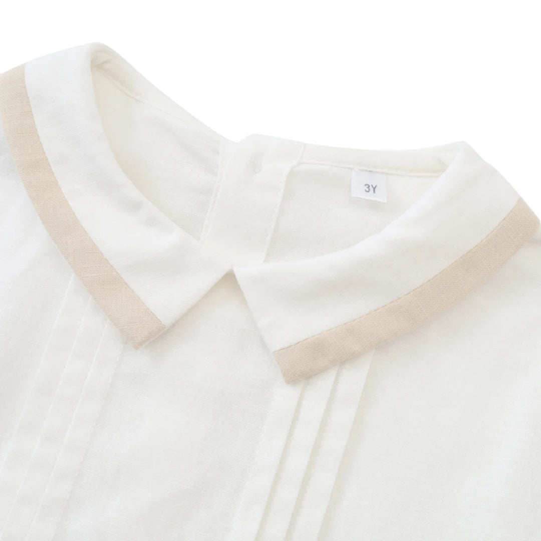 Boys Summer Gentleman 2-Piece Set – Shirt & Shorts