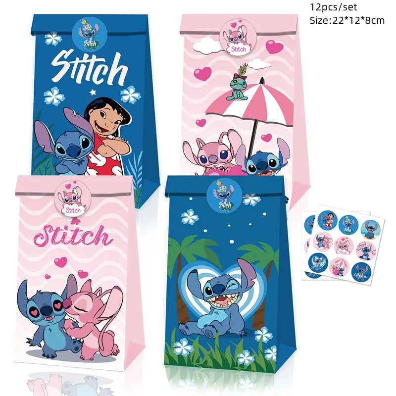 Lilo&Stitch Party Supplies Cup, Plates, Tablecloth, Balloons, Cake Toppers, Gift Box Birthday Party Decoration