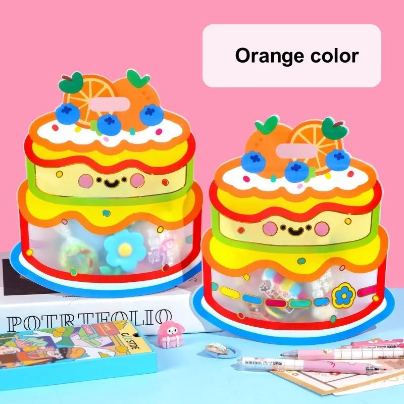 20pcs cute cartoon candy bags with handles – perfect for kids’ snacks, cookies, and birthday party treats.