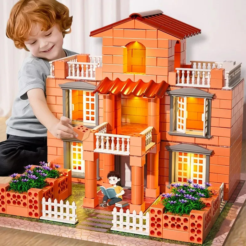 Mini Brick Building Set - Real Masonry Toy for Creative Construction, Architectural Model Making with Tiny Bricks!
