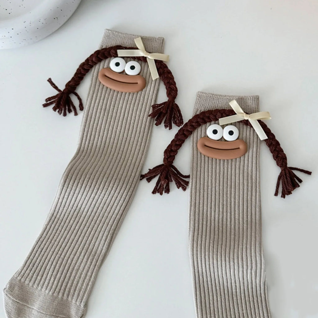 Funny Colorful Cartoon Knee-High Socks