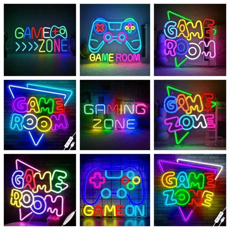 Game Zone Neon Decoration  LED well Light
