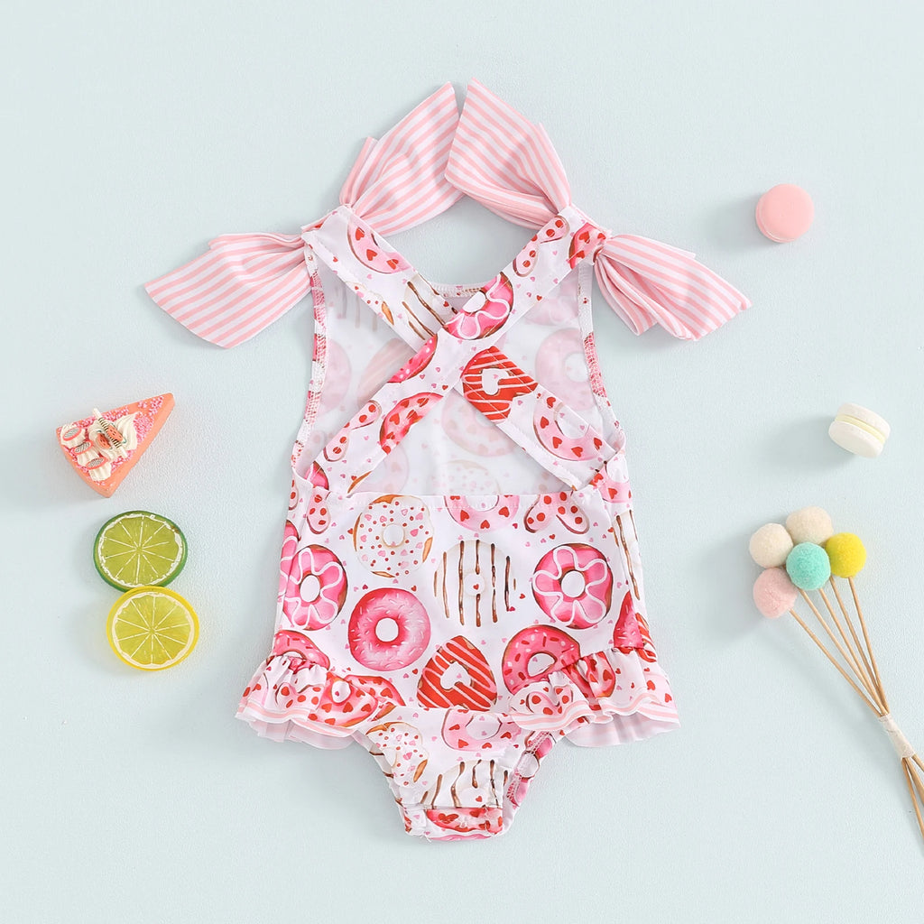 Little Girls Sleeveless bikini beach ,Cute Summer Swimwear
