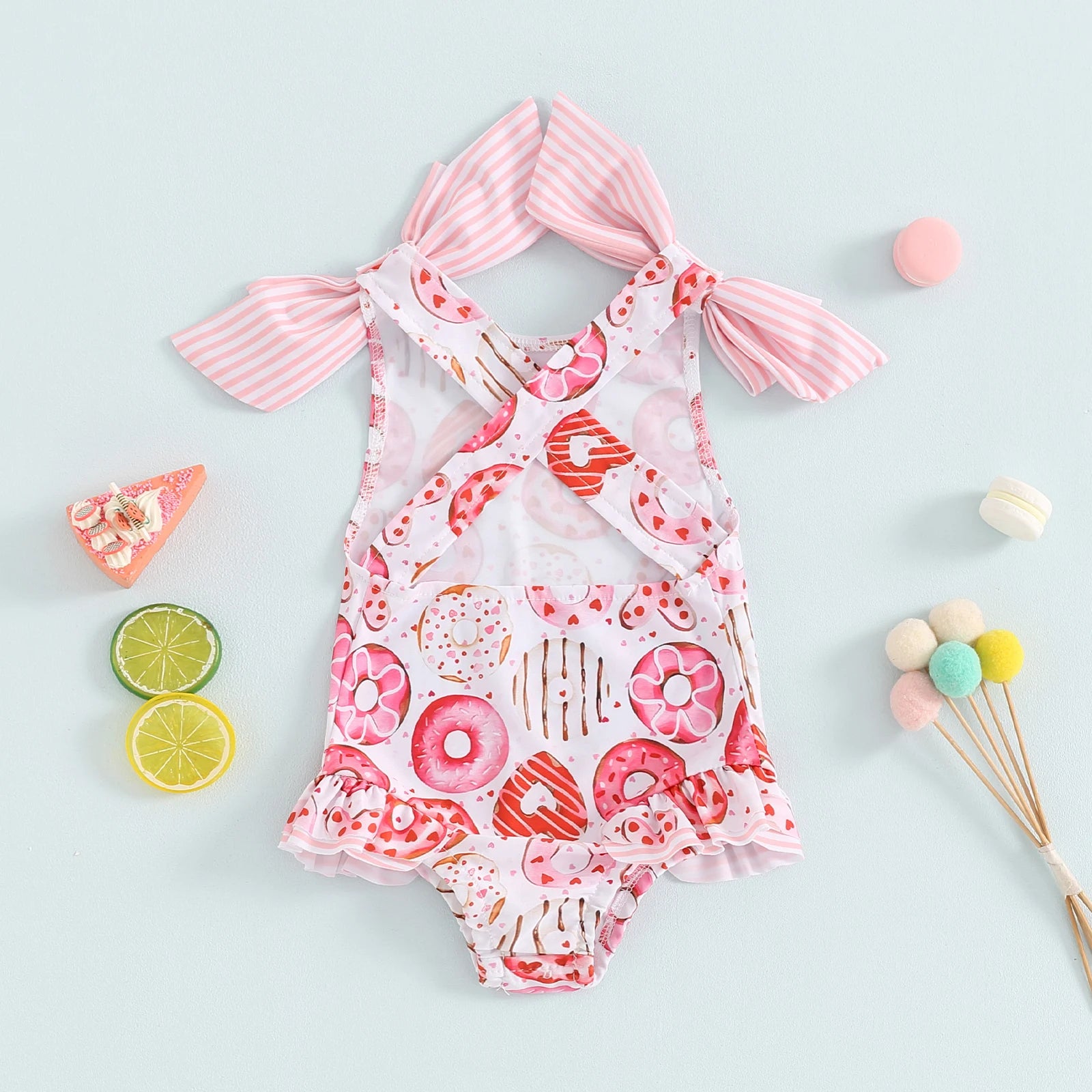 Little Girls Sleeveless bikini beach ,Cute Summer Swimwear