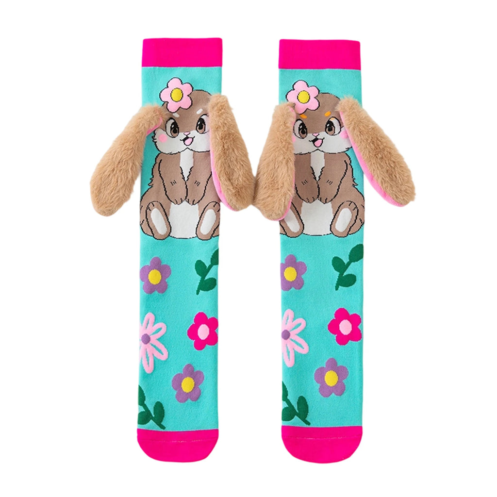 Cute Cartoon Animal Knee-High Socks for Kids