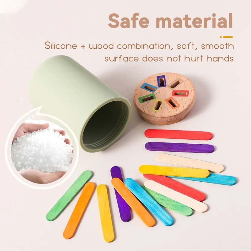 Rainbow Shape Matching Toy for Kids Learning