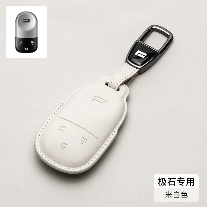Rox01 2024 2025 2026 Car Leather Key, Cover Remote Case Cover Car Keychain Holder Bag Accessories