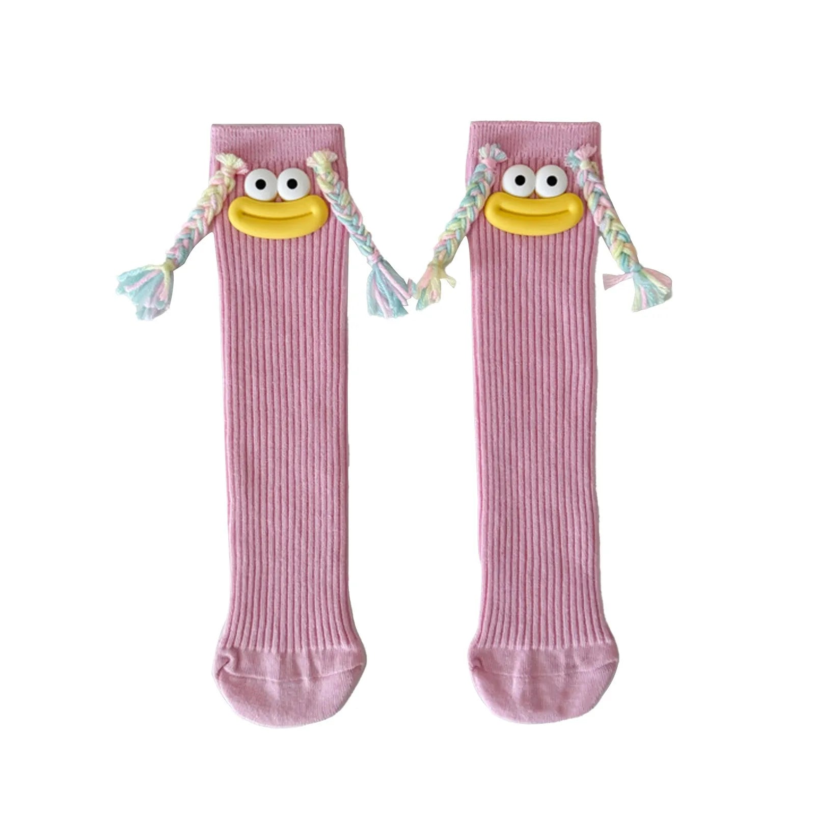 Funny Colorful Cartoon Knee-High Socks