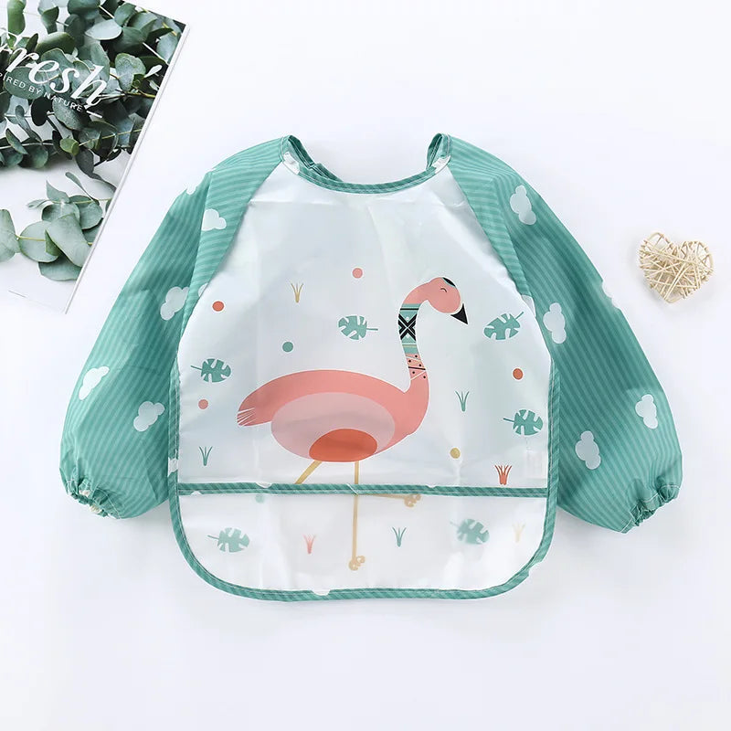 Kids Long Sleeve Feeding Bib