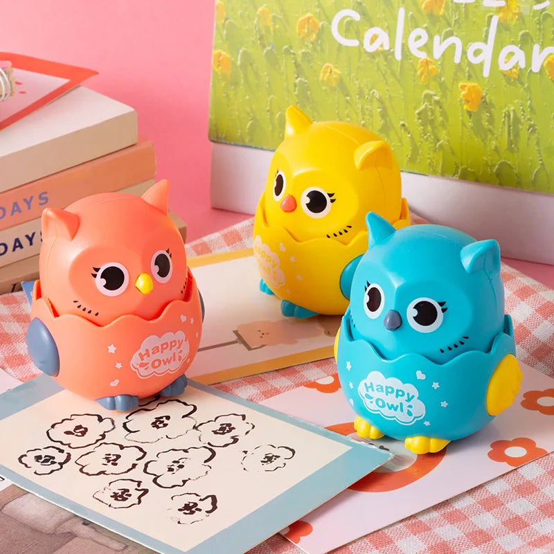 Cartoon Owl Clockwork Inertia Toy for Kids