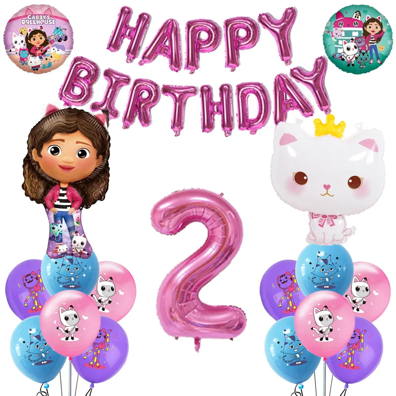 Gabby Doll House Party Tableware Set for Girls