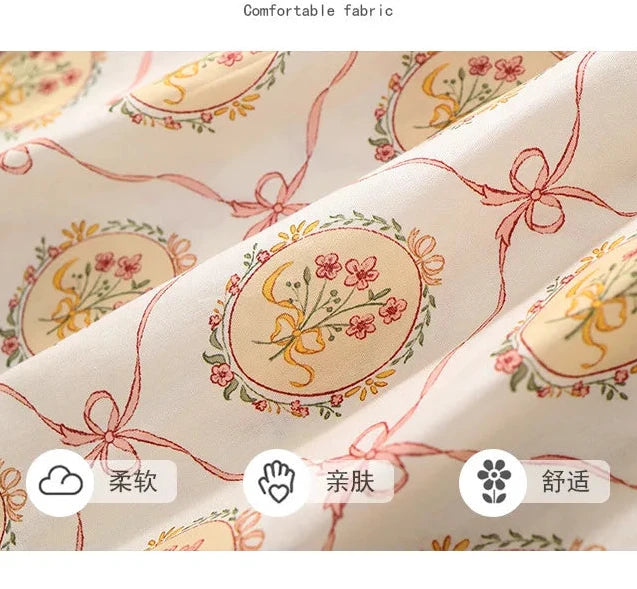 Embroidered Cotton Dress – Vintage Pastoral Summer Princess Style