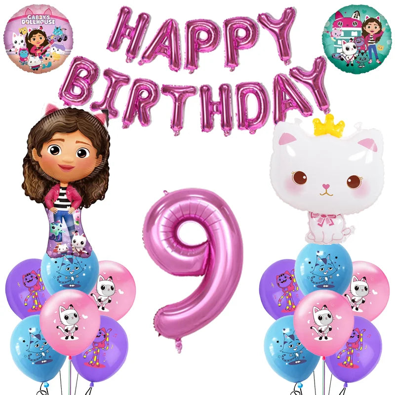 Gabby Doll House Party Tableware Set for Girls