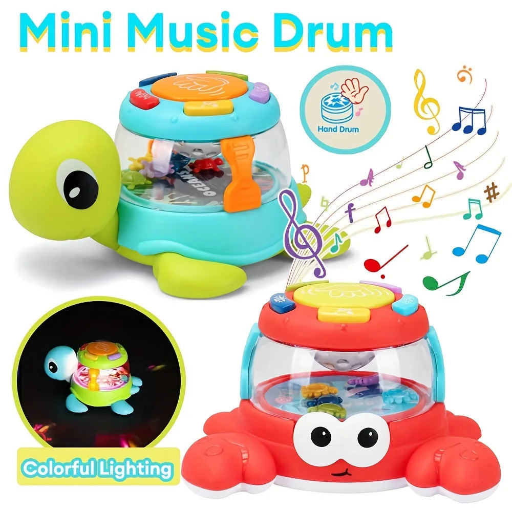 Kids Musical Turtle & Crab Drum Toy – Early Learning Gift