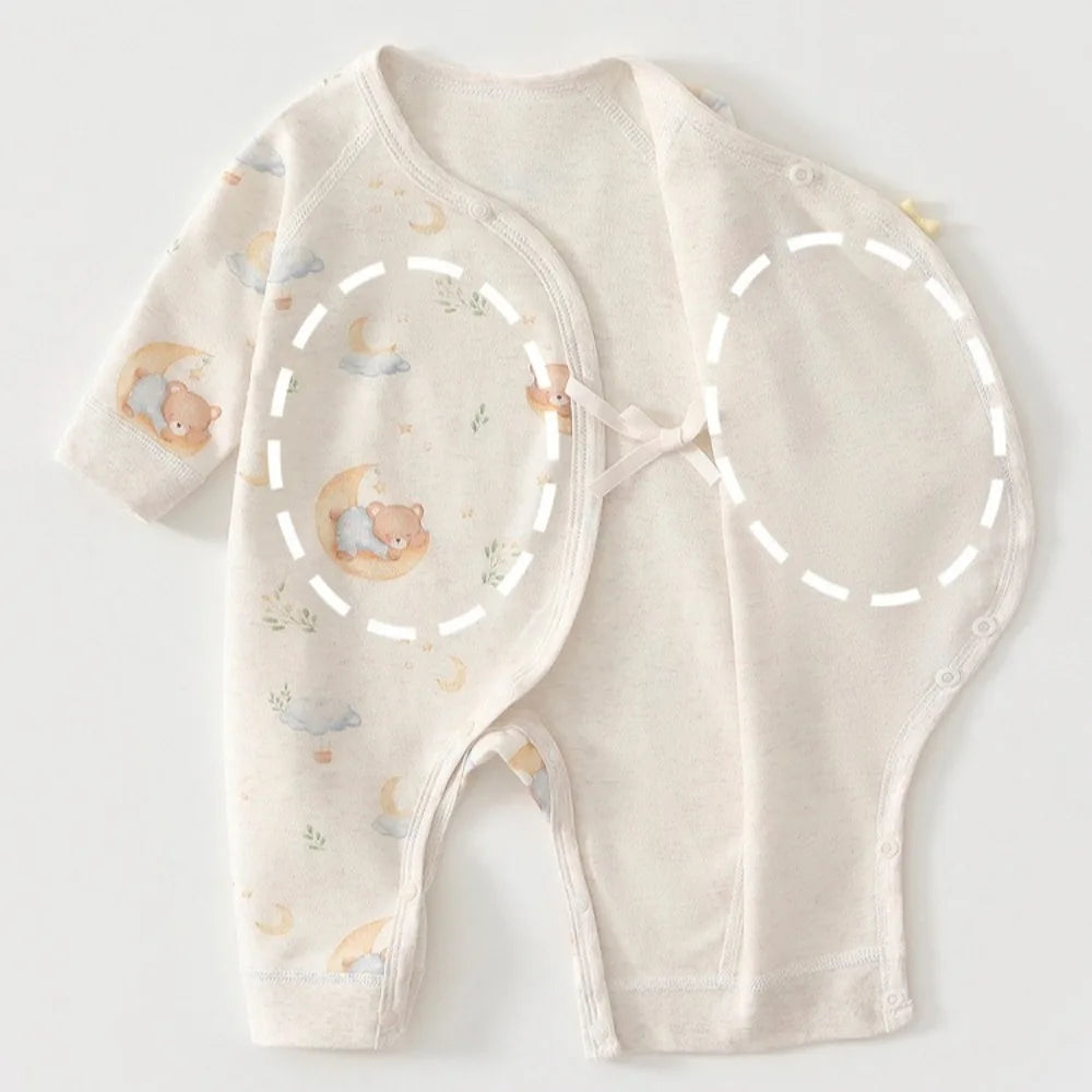 Unisex Baby Cotton Jumpsuit – Spring & Autumn (Newborn)