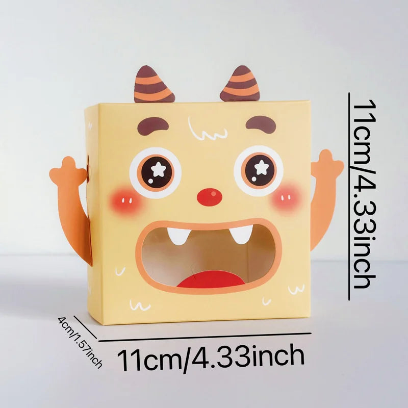 20PCS Cartoon Kraft Candy Gift Boxes with Window