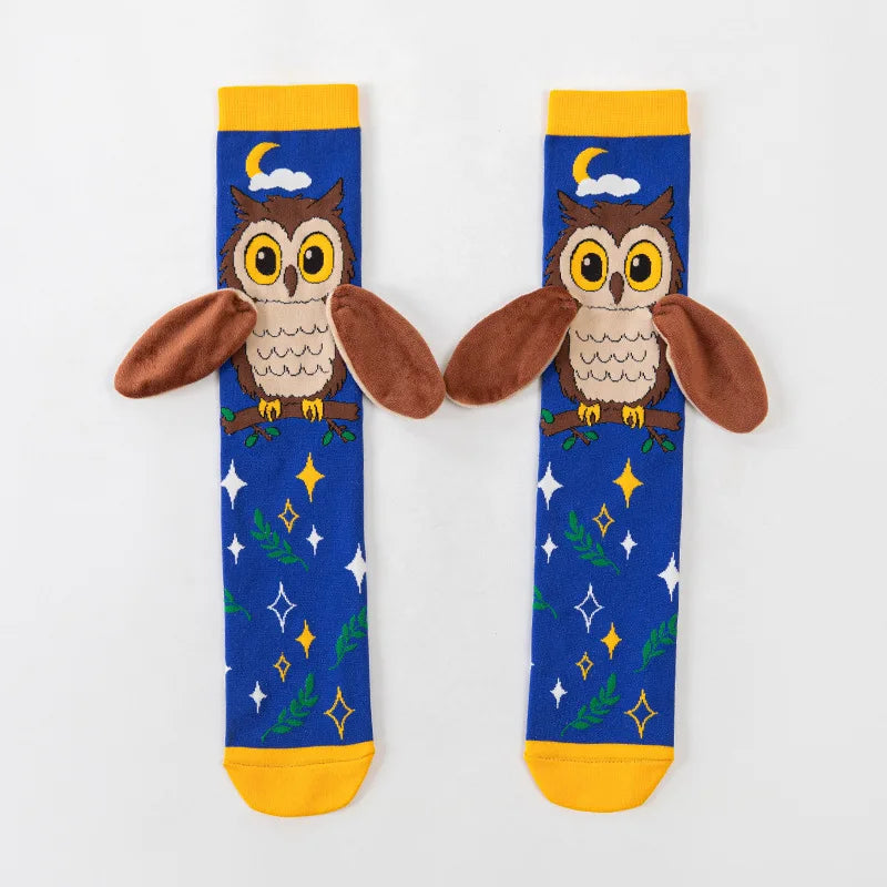 3D Cartoon Kids Socks – Fun in Every Step! Long Socks No Heel