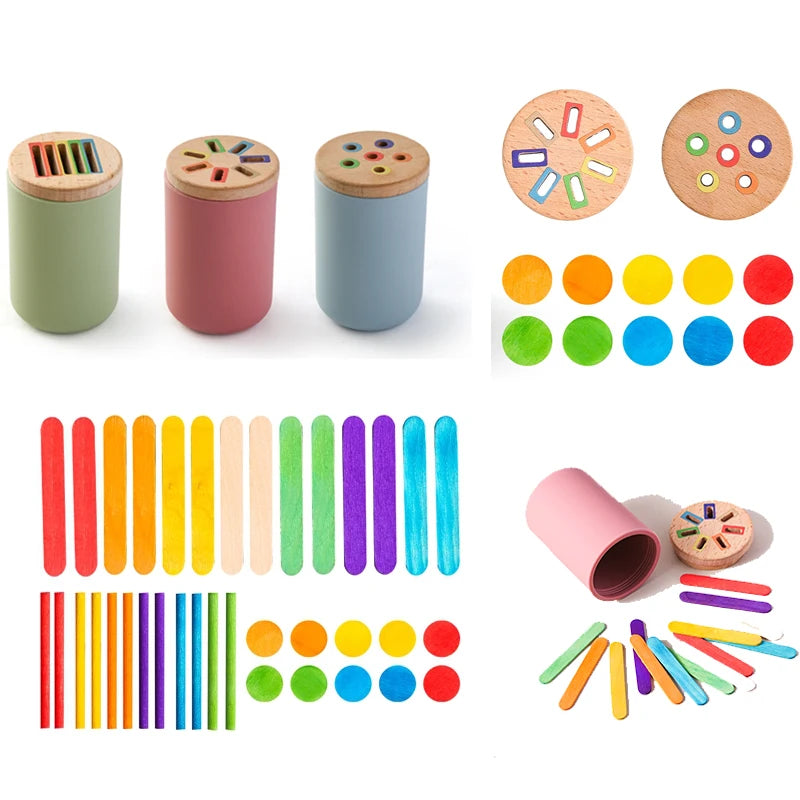 Rainbow Shape Matching Toy for Kids Learning