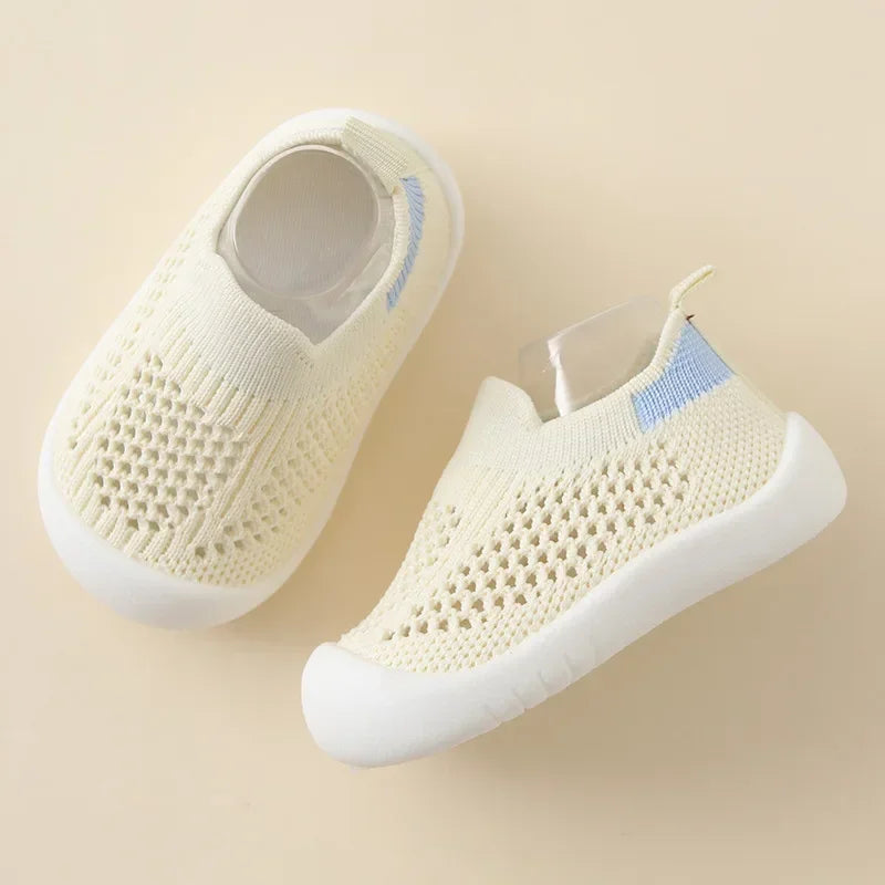 Toddler Shoes Breathable Knitted Kids Sneakers Soft Non-slip