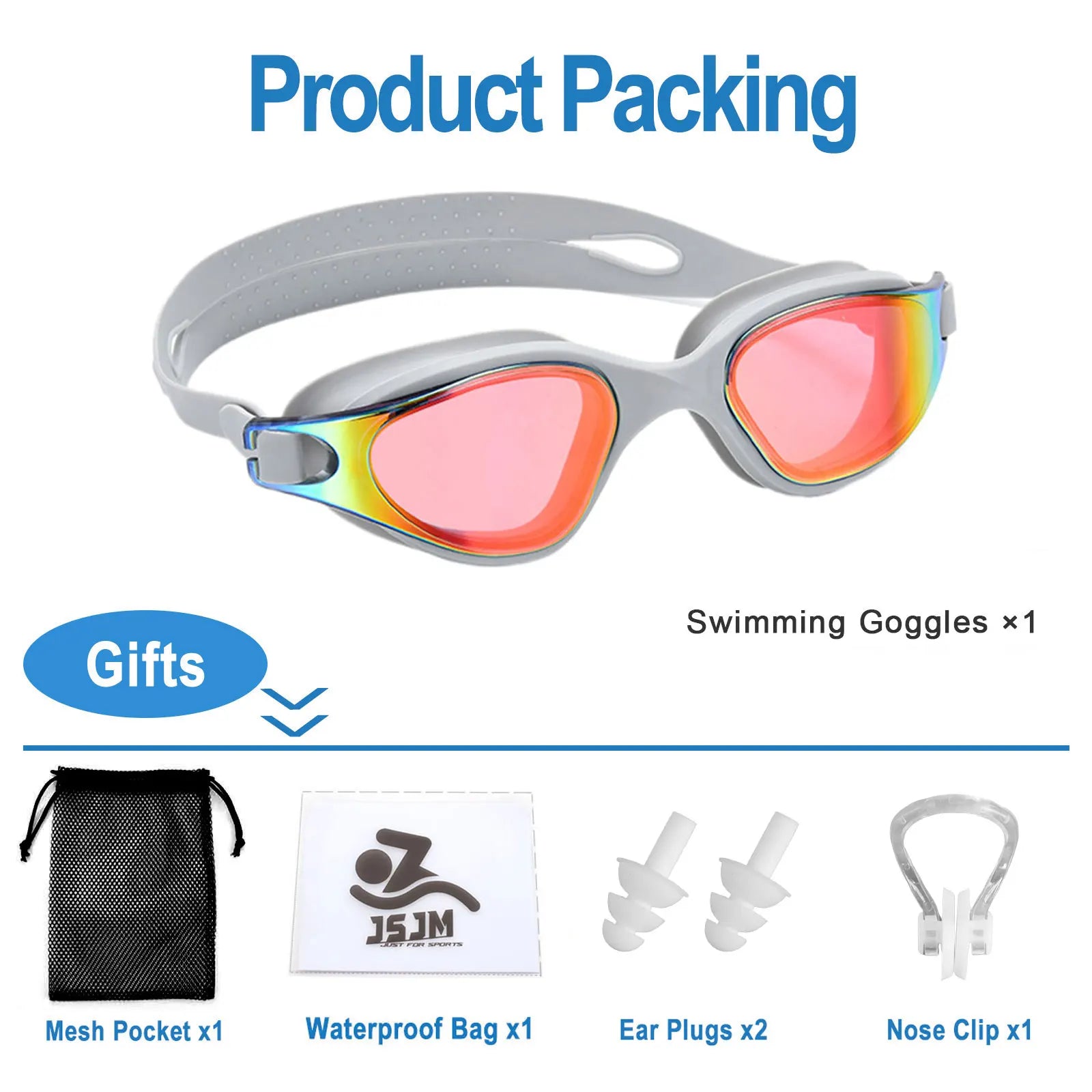 Unisex Swimming Goggles – Anti-Fog Swim Glasses