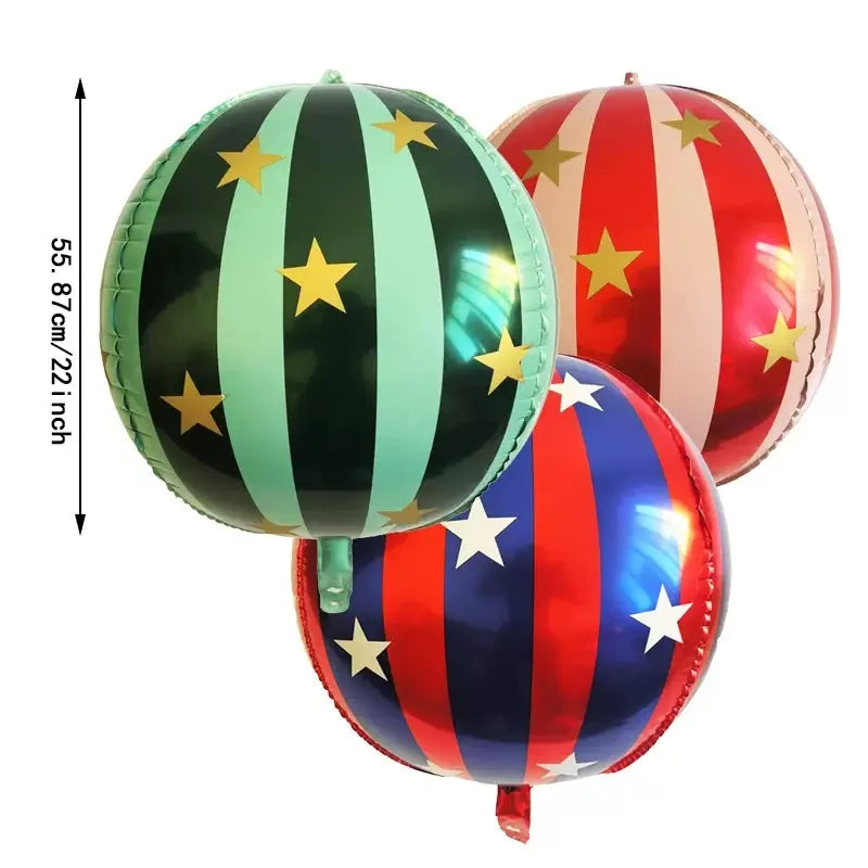 4D Star Aluminum Film Balloon 22 Inch