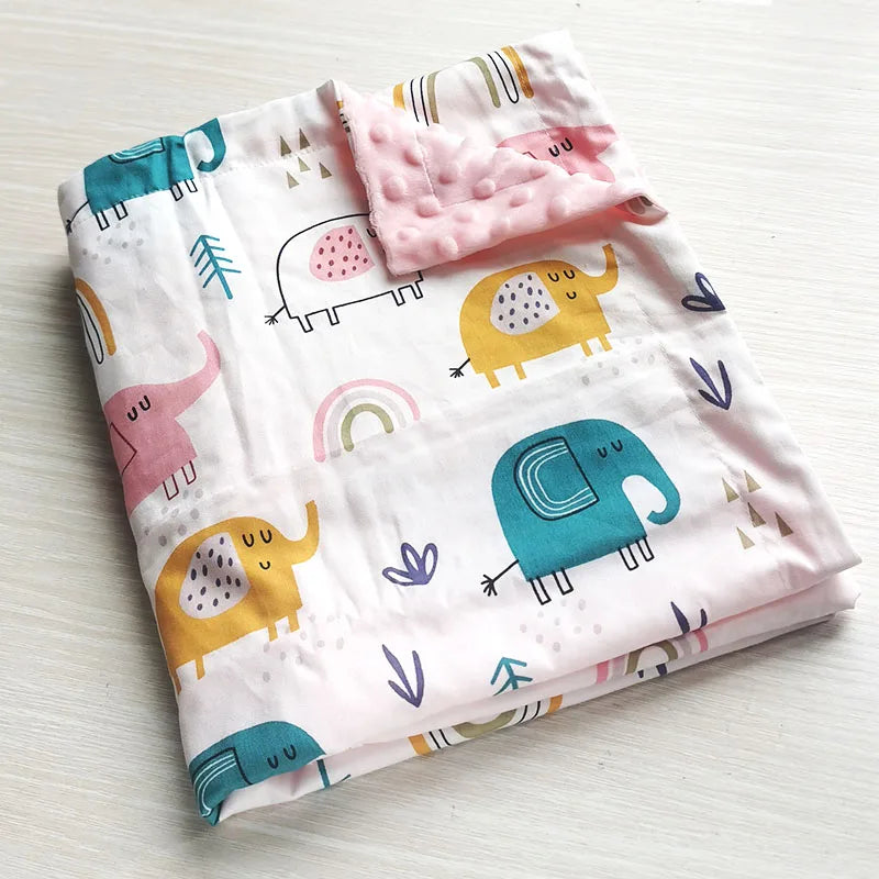 Double Layer Baby Blanket – Soft, Warm & Lightweight