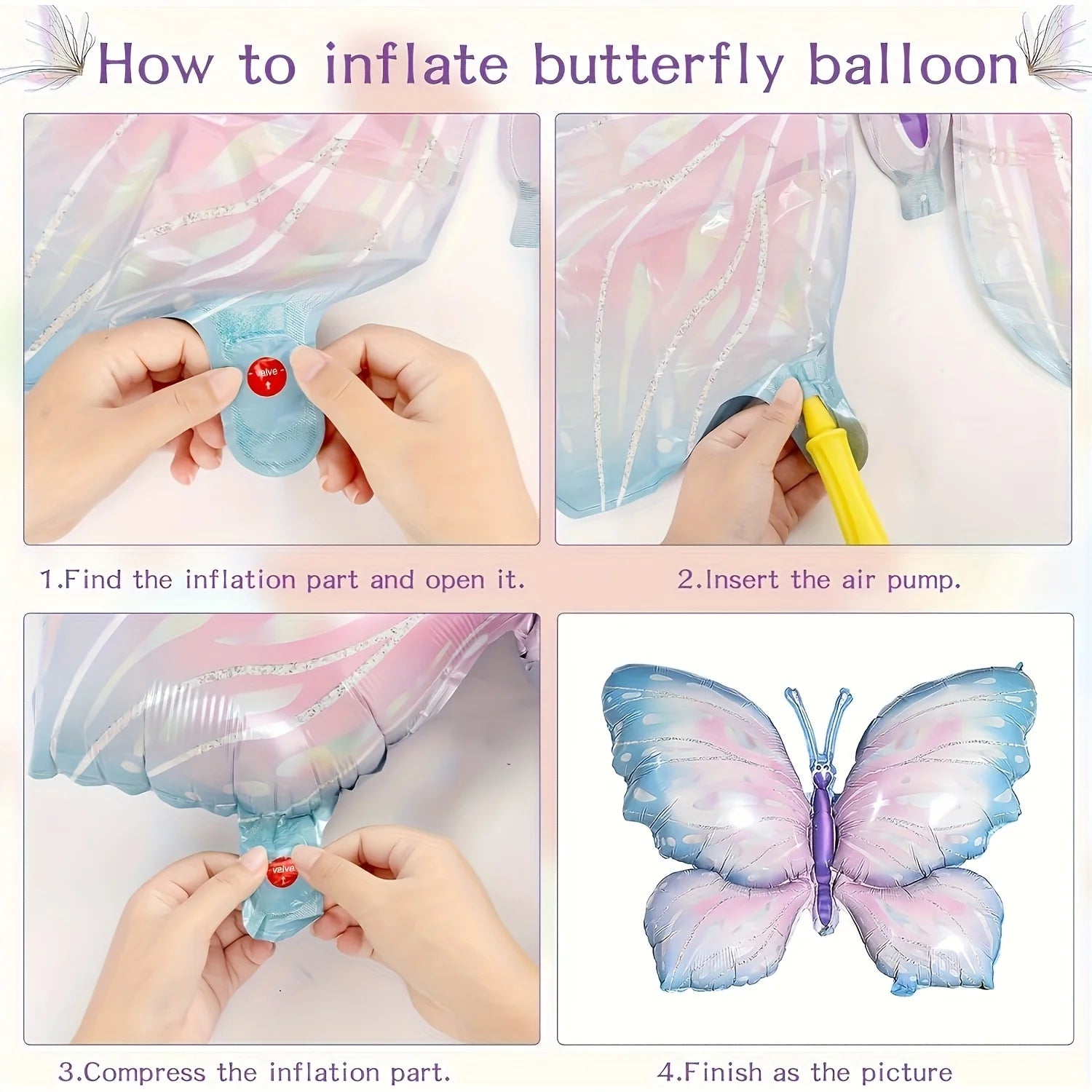 157pcs Butterfly Balloon Garland Arch Kit, Large Butterfly Foil Balloon, Macaron Butterfly Birthday Baby Shower Wedding Party