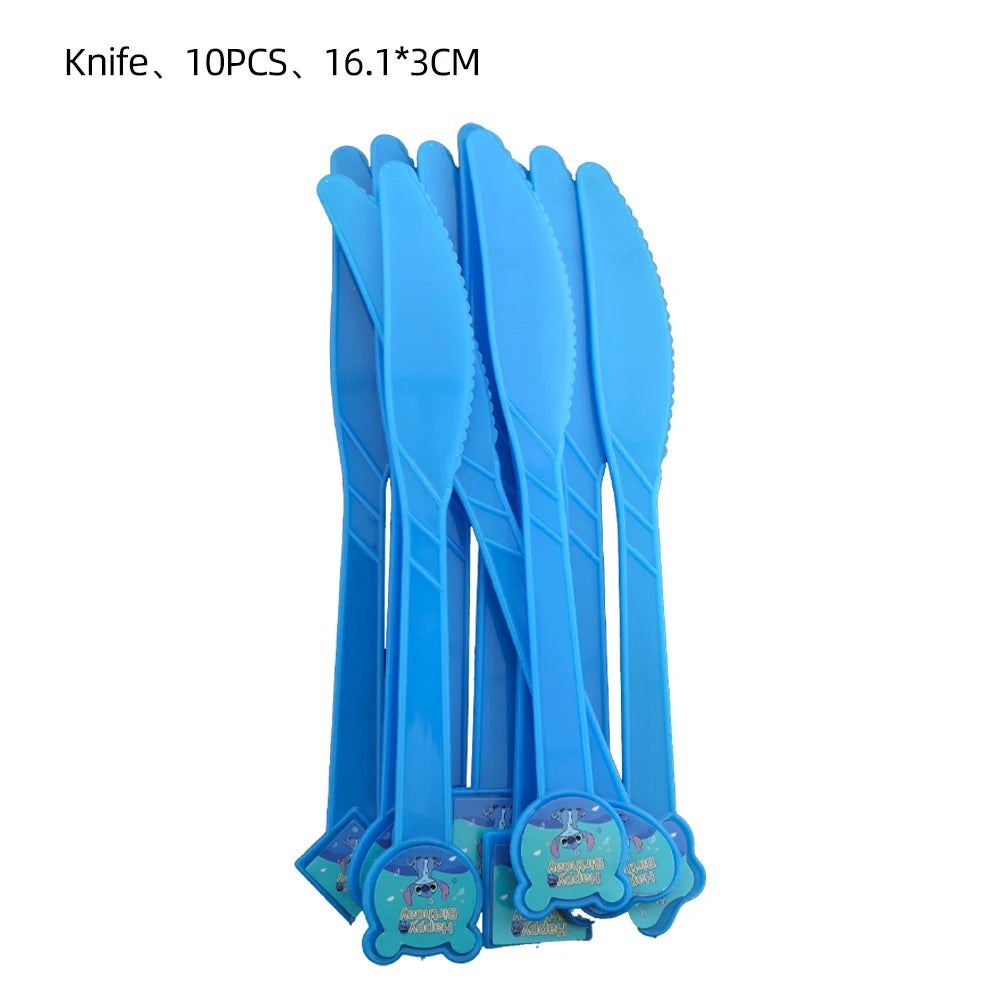 Lilo&Stitch Party Supplies Cup, Plates, Tablecloth, Balloons, Cake Toppers, Gift Box Birthday Party Decoration