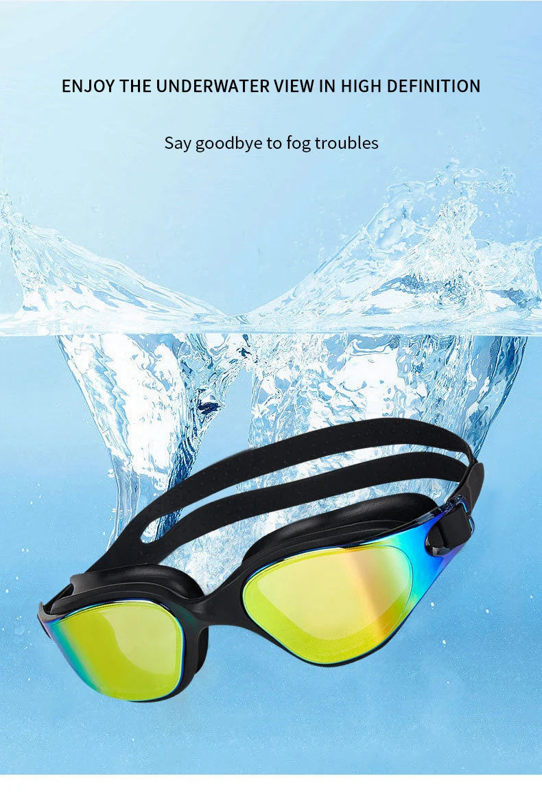 Unisex Swimming Goggles – Anti-Fog Swim Glasses