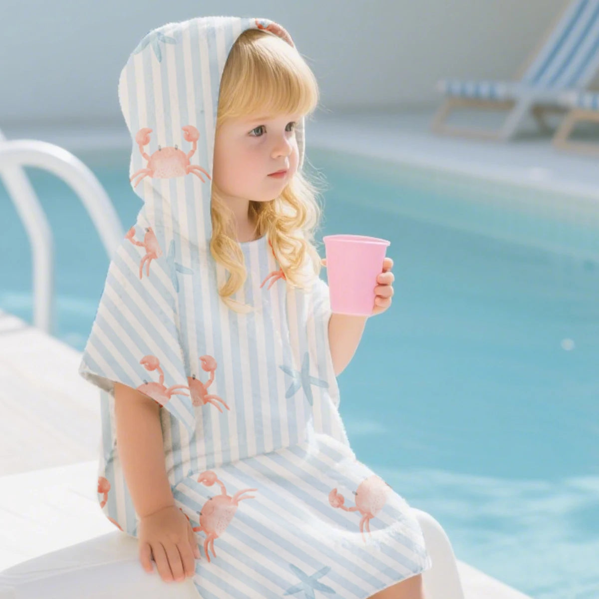 Kids Beach Towel Robe – Soft & Absorbent
