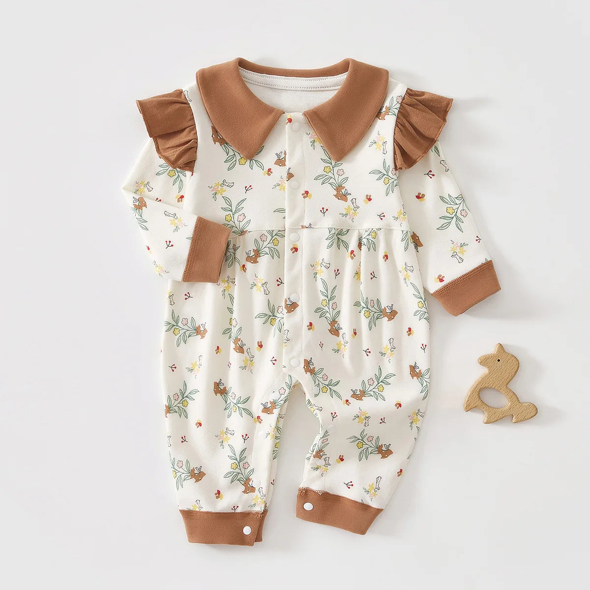 Soft Cotton Lace Baby Girl Jumpsuit – 0-18 Month