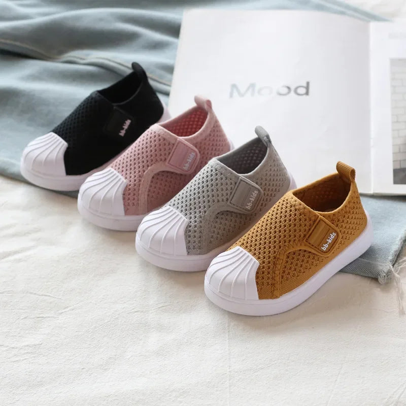 Trendy Kids Sneakers – Soft Knit School Shoes 21-30