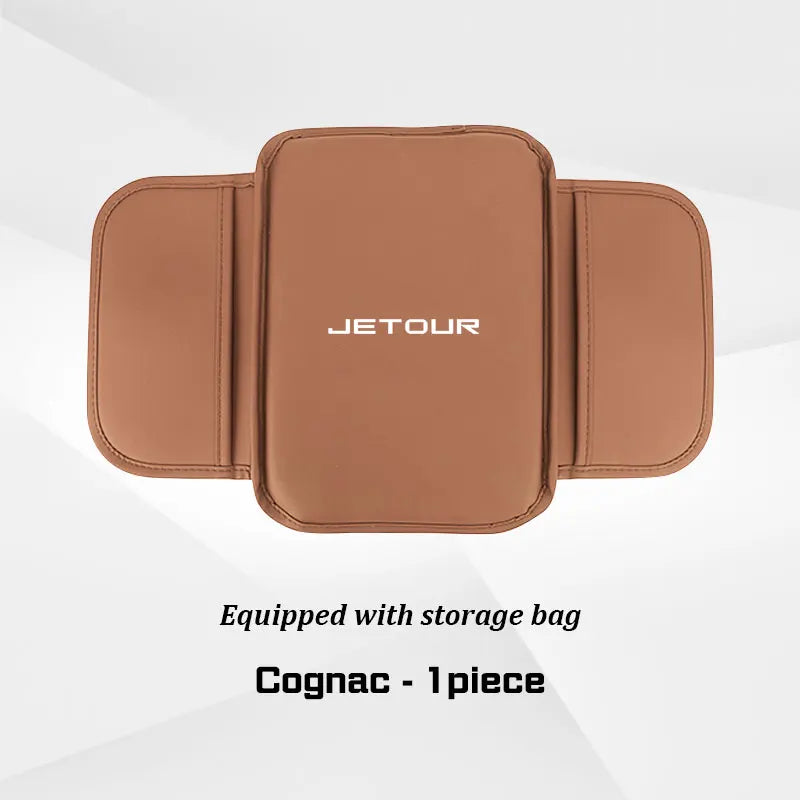For Jetour T3  Leather Car Armrest Box Mat Accessories Center Console Protector Cushion