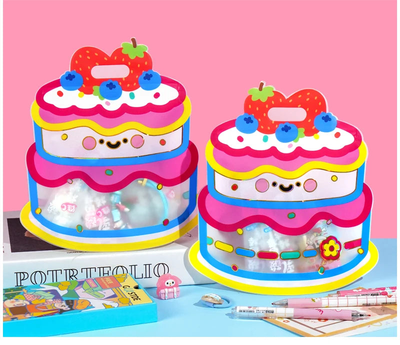 20pcs cute cartoon candy bags with handles – perfect for kids’ snacks, cookies, and birthday party treats.