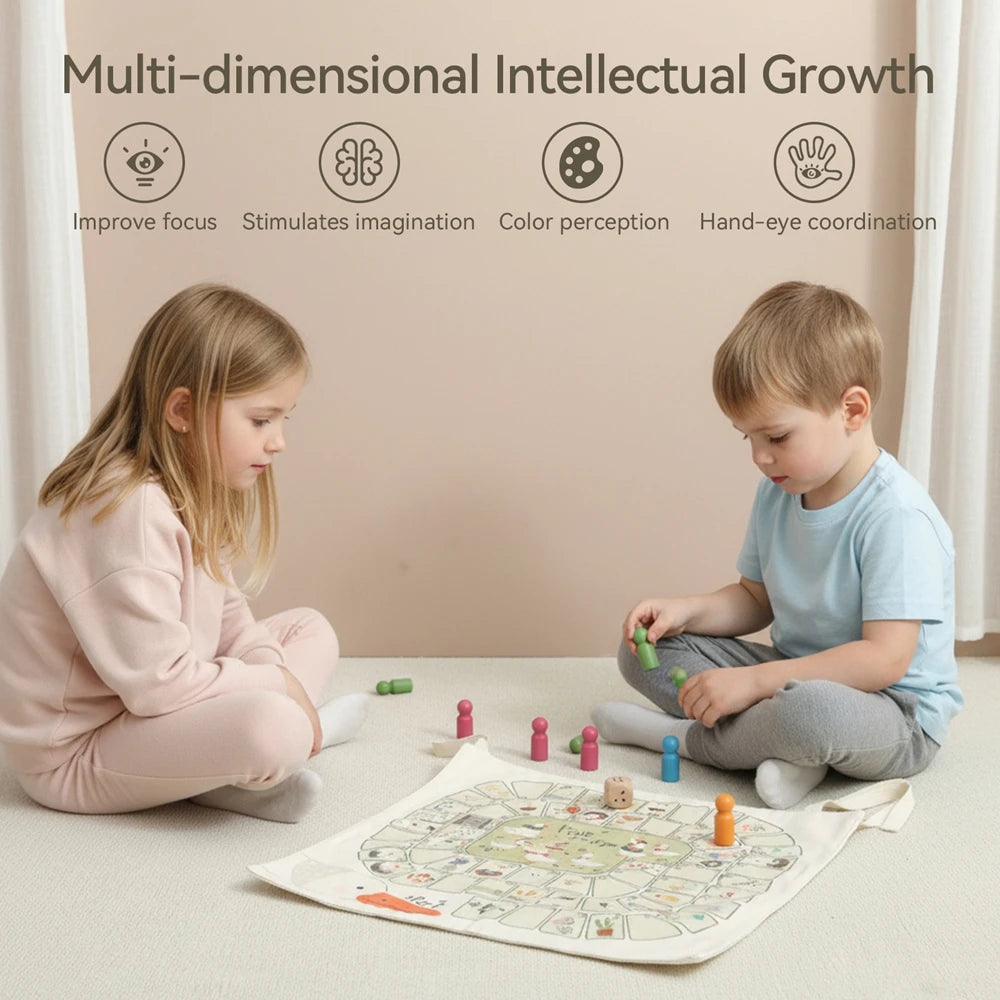 Kids Road Map Play Mat – Montessori Educational Toy