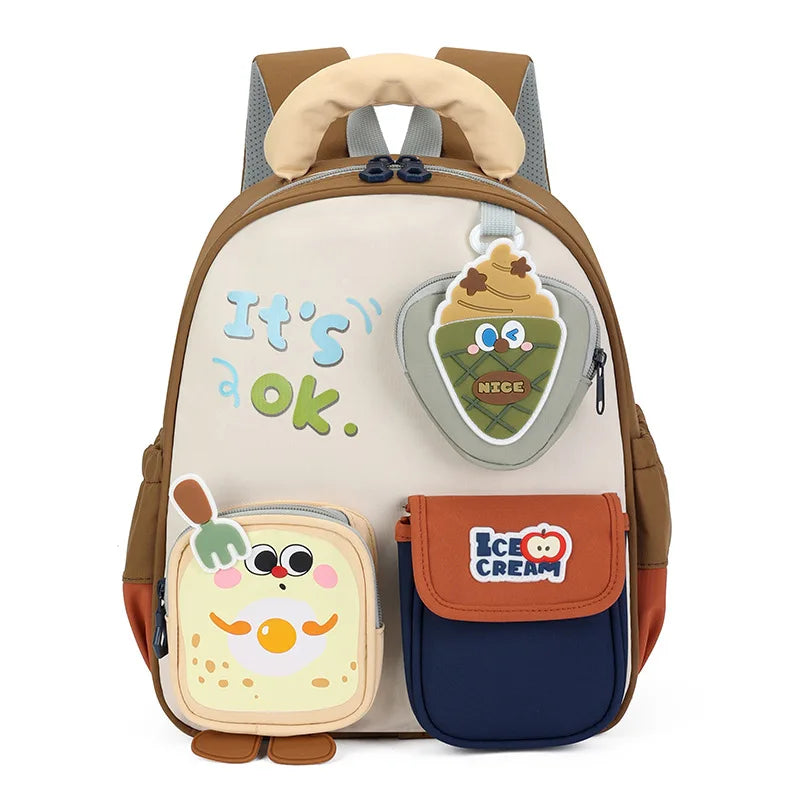 Cute Ice Cream Kids Backpack