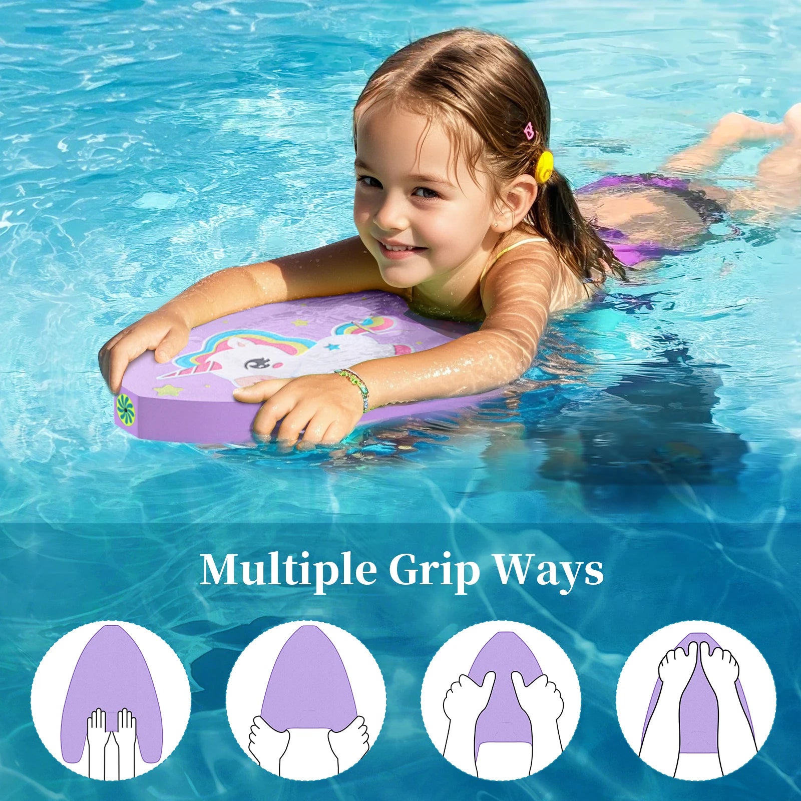 Cute Kids Swim Kickboard with Water Sprayer