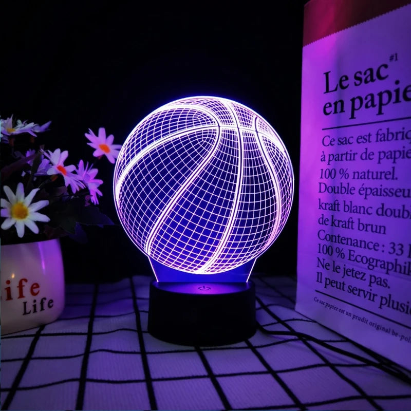 Footballer Cristiano Nathan LED 3D LED Night Light 7/16 Colors